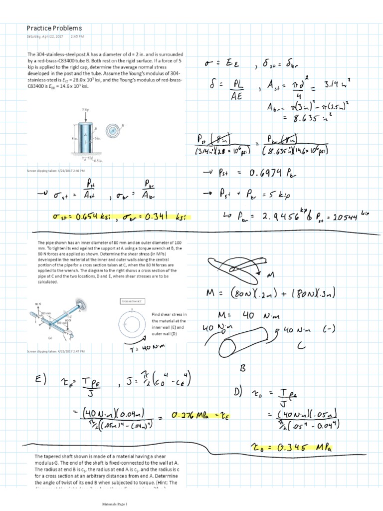 Practice Problems Materials 2017 | PDF | Art