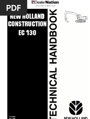 New Holland Ec130 Excavator Repair Service Workshop Manual Pdf