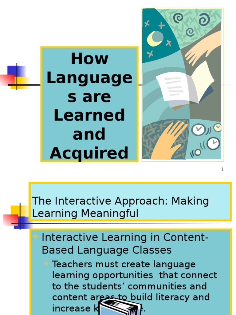 Interactive Approaches to Language Learning | PDF | Second Language ...