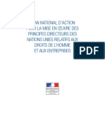 Plan National D'Action - DROITS DE L'HOMME ET AUX ENTREPRISES - France