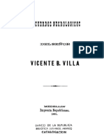 Recuerdos Necrológicos Del Señor Vicente Villa