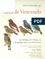 Aves de Venezuela Una Guia de Las W H Phelps