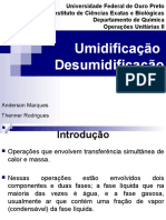 Umidificação Desumidificação