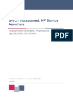 SWOT Assessment: HP Service Anywhere: Analyzing The Strengths, Weaknesses, Opportunities, and Threats