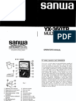 Sanwa YX-360TR Multitester Manual