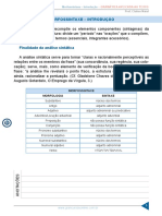 Morfossintaxe – Introdução à análise sintática