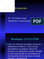 Aula Canga - Preparo Do Paciente para A Anestesia