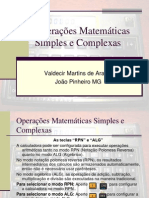 Operações Matemáticas Simples e Complexas