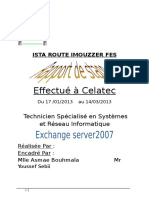 Rapport de Stage Microsoft Exchange 2007 Par Asma