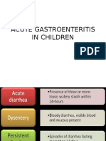 Acute Gastroenteritis in Children