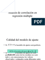 El Analisis de Correlacion en La Regresion Multiple