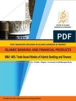 IB&F: 405: Trade Based Modes of Islamic Banking and Finance