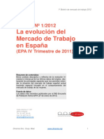 1o Boletin Evolucion Del Mercado Trabajo en Espana IVtrim2011