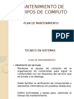 Presentacion Plan de Mantenimiento