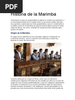 Historia de La Marimba