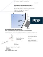 2.4 Pressure Force On Plane Surface - Problem PDF