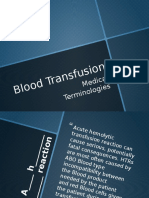 Blood Transfusion Terms