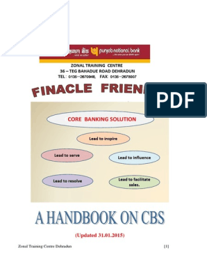 Finacle Friendly a Handbook on Cbs | Identity Document ... - 