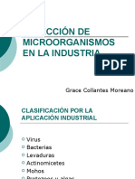 Selección de Microorganismos en La Industria