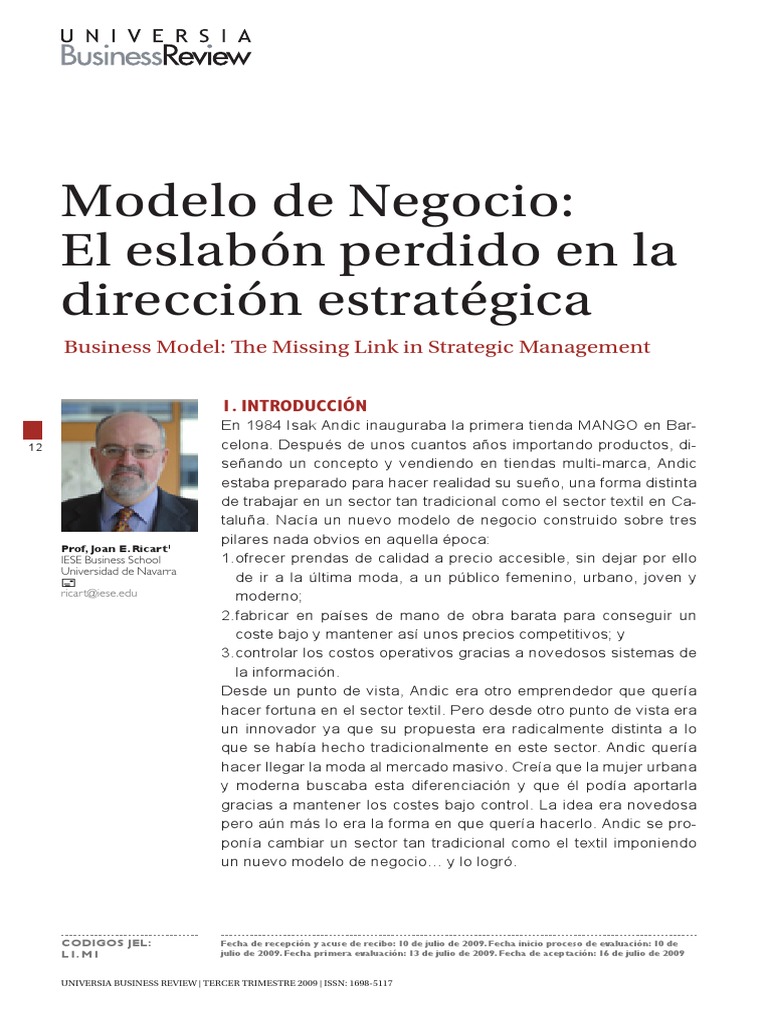 Innovación en Modelos de Negocio Textil | PDF | Modelo de negocio | Marca