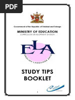 ELA Study Tip Brochure