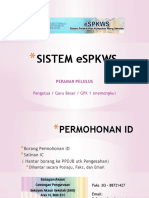 SLIDE POWERPOINT SISTEM eSPKWS (Peranan Pelulus)