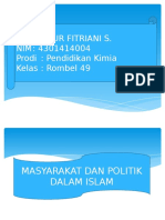 Masyarakat Dan Politik Dalam Islam