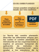 La Naturaleza Del Cambio Planeado Desarrollo Organizacional