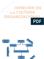 Intervencion en La Cultura Organizacional