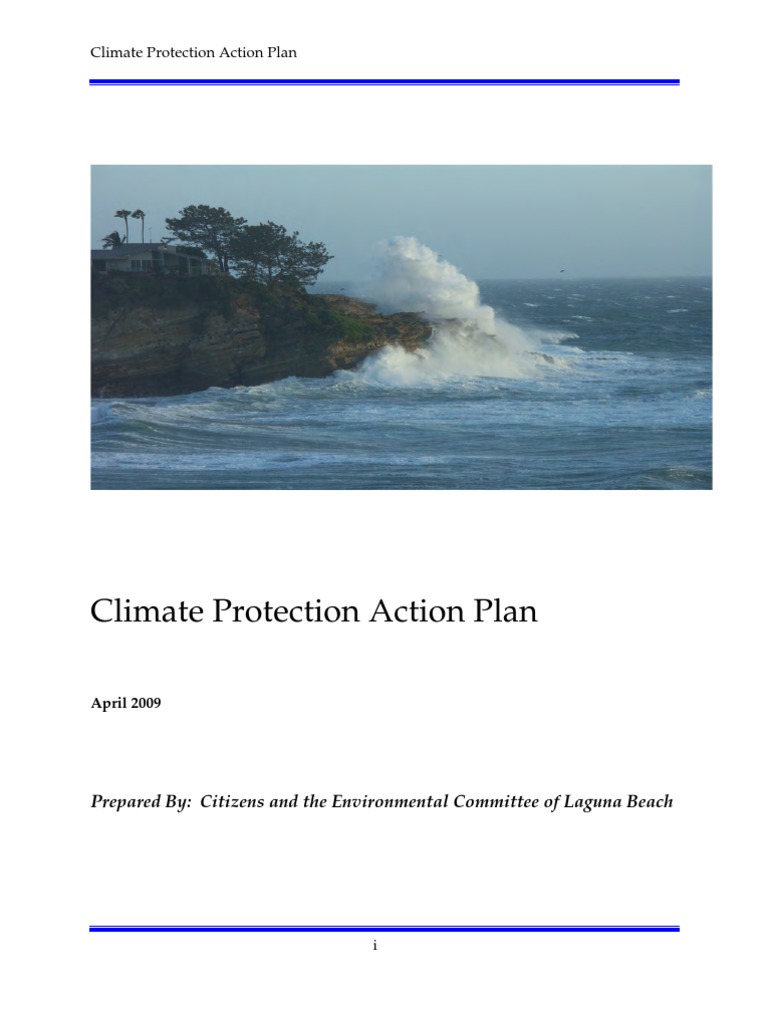 Laguna Beach Climate Protection Action Plan Pdf Climate Change