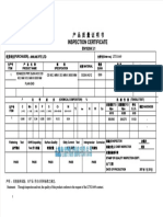 Mill Certificate Shanghai Liangte Valve