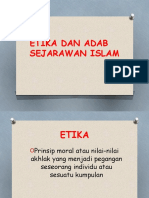 Etika Dan Adab Sejarawan Islam