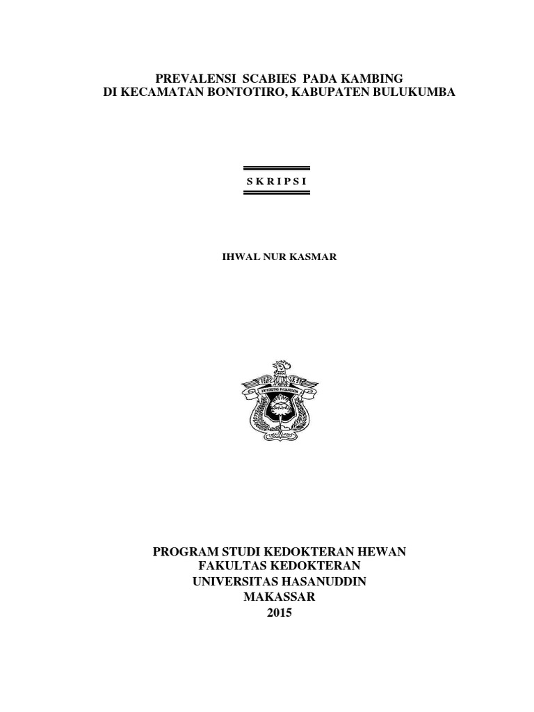 Scabies Pada Kambing Pdf
