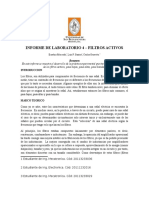 Informe de Laboratorio - Filtros Activos