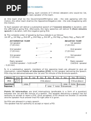 Debate Teaching Material-day 1-General Intro to Debate