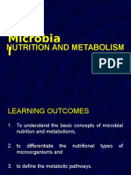 Topic 3 - Mcrobial Nutrition and Metabolism