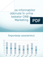 Analiza Informatiilor Obtinute in Urma Testului ORB Si de Marketing