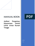 Manual Book Aplikasi Pengaduan Kepesertaan Subsidi Listrik (Revisi Kabupaten) PDF