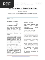 Contributions of Patrick Geddes