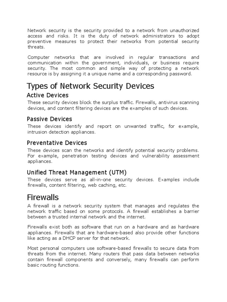 Unauthorized Access and Risks | PDF | Firewall (Computing 
