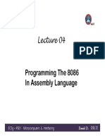 Lecture05 - 8086 Assembly