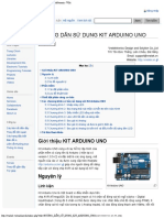 HƯỚNG DẪN SỬ DỤNG KIT ARDUINO UNO - Vnelektronics Wiki PDF