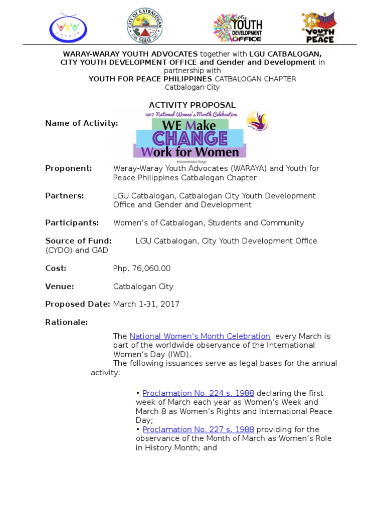 Womens Month Celebration 2017 Gender And Development Empowerment