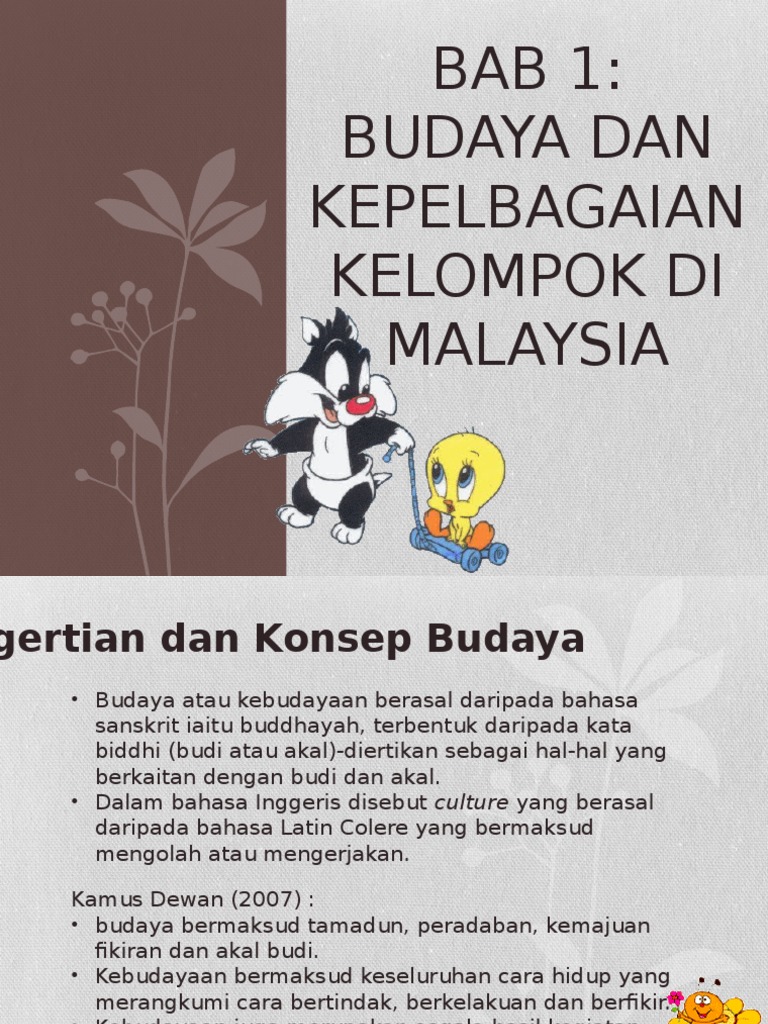 Bab 1 Konsep Budaya Dan Kepentingan Memahami Konsep Budaya Pdf