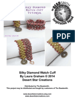 Si L Ky Di Amond Watch Cuff by Laura Graham © 2014 Desert Star Creati Ons