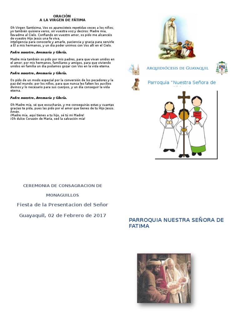 Folleto De Consagracion De Monaguillos Pdf Eucaristía Misa Liturgia