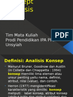 Analisis Konsep