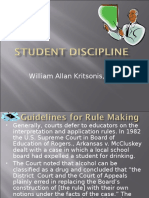 CHAPTER 8 Student Discipline - William Allan Kritsonis, PhD
