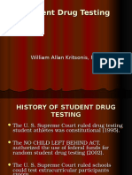 Student Drug Testing PPT (Law) - William Allan Kritsonis, PHD