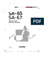 User'S Guide Guía Del Usuario: SA65/67ES-1